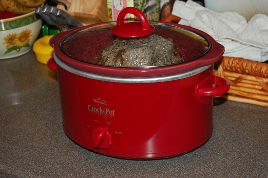 The crockpot.  Bought at Target for 16 bucks. Holla!
